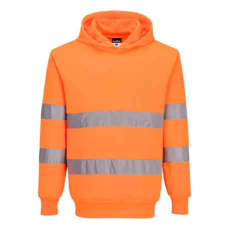 Portwest ES1 Essential Hi-Vis kapucnis pulóver (narancs XL)