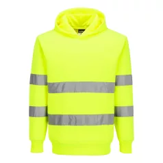 Portwest ES1 Essential Hi-Vis kapucnis pulóver (sárga XL)