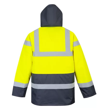 Portwest Essential Hi-Vis kontrasztos téli traffic dzseki (sárga/tengerészkék M)