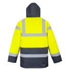 Portwest Essential Hi-Vis kontrasztos téli traffic dzseki (sárga/tengerészkék XL)