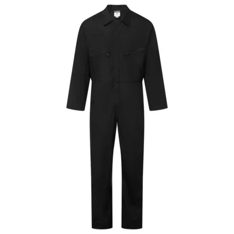 Portwest ES1 Essential Zip Boilersuit cipzáras overál (fekete 3XL)