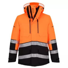   Portwest EV4 Hi-Vis Expedition Parka télikabát (narancs/fekete XL)