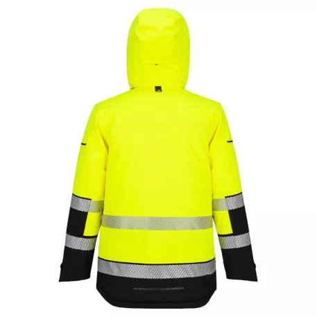 Portwest EV4 Hi-Vis Expedition Parka télikabát (sárga/fekete M)