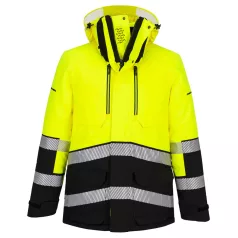   Portwest EV4 Hi-Vis Expedition Parka télikabát (sárga/fekete XL)