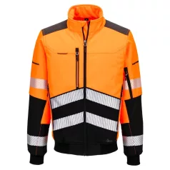 Portwest EV4 Hi-Vis bomber dzseki (3L) (narancs/fekete XL)