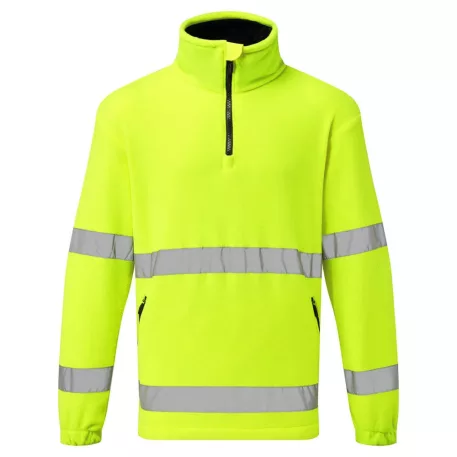 Hi-Vis 1/2 Zip polár (Sárga S)