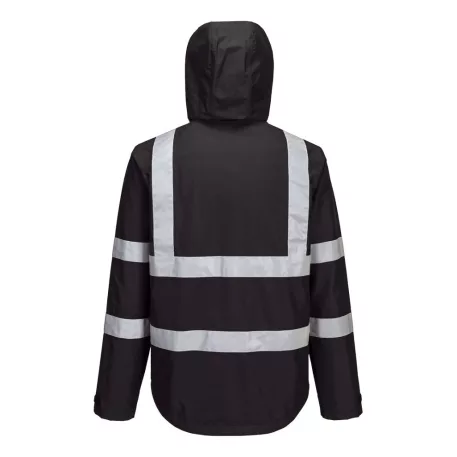 Portwest Iona Enhanced összecsomagolható kabát (fekete 4XL)