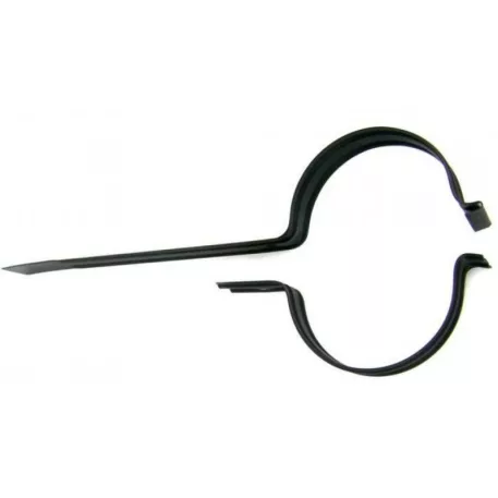 Füstcsőbilincs 120 mm Fekete