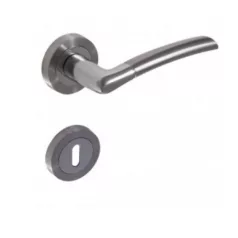 Kilincs Garnitúra Rozettás Szatén Króm Figó 