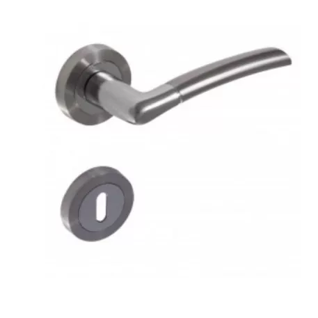 Kilincs Garnitúra Rozettás Szatén Króm Figó 