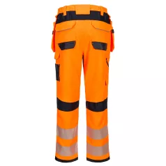   Portwest PW3 Modaflame lengőzsebes lángálló nadrág (narancs/tengerészkék 41/XL)