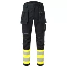 Portwest - PW3 FR Hi Vis Class 1 lengőzsebes lángálló nadrág (28/XS)