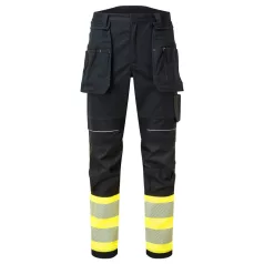   Portwest - PW3 FR Hi Vis Class 1 lengőzsebes lángálló nadrág (40/XL)