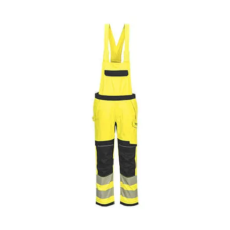 Portwest PW3 Modaflame Hi-Vis lángálló kantáros nadrág (sárga / fekete XXL)