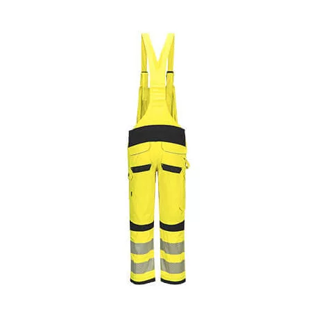 Portwest PW3 Modaflame Hi-Vis lángálló kantáros nadrág (sárga / fekete XXL)