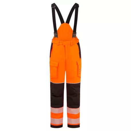 Portwest PW3 Modaflame Hi-Vis lángálló téli kantáros nadrág (narancs, S)