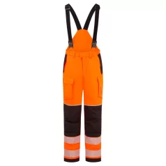   Portwest PW3 Modaflame Hi-Vis lángálló téli kantáros nadrág (narancs, XL)