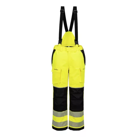 Portwest PW3 Modaflame Hi-Vis lángálló téli kantáros nadrág (sárga, M)