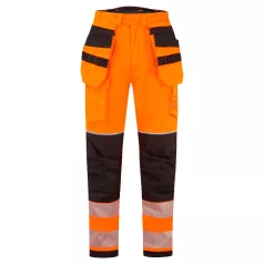   Portwest PW3 Modaflame Hi-Vis lángálló holster téli nadrág (narancs XL)