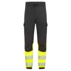 Portwest PW3 Modaflame Hi-Vis Class 1 lángálló jogger nadrág (fekete/sárga XL)
