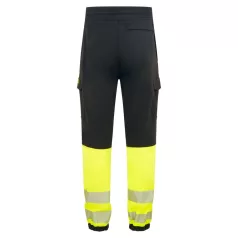   Portwest PW3 Modaflame Hi-Vis Class 1 lángálló jogger nadrág (fekete/sárga XL)