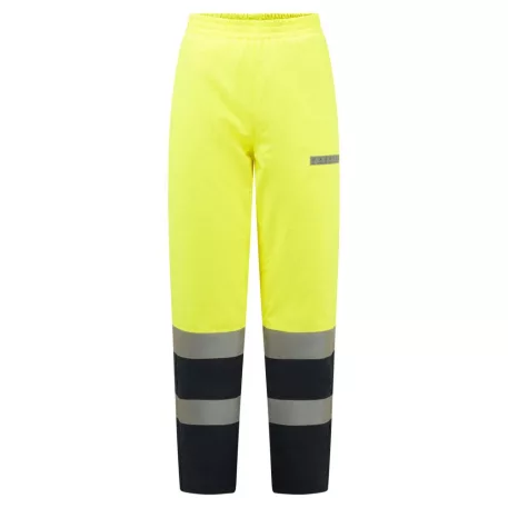 Portwest Bizflame Rain+ Hi-Vis Multi-norm kontraszt lángálló téli nadrág (sárga/tengerészkék XXL)
