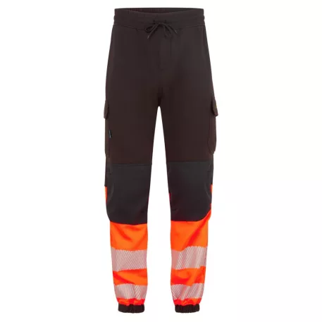 Portwest PW3 Modaflame Hi-Vis Orange Class 1 lángálló jogger nadrág (fekete/narancs S)