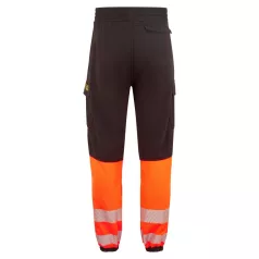   Portwest PW3 Modaflame Hi-Vis Orange Class 1 lángálló jogger nadrág (fekete/narancs XL)