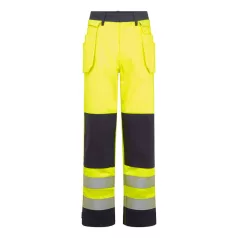   Portwest Bizflame Hi-Vis kontraszt lángálló lengőzsebes nadrág (XL)