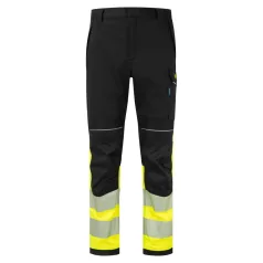   Portwest PW3 Modaflame Hi-Vis Class 1 lángálló nadrág (sárga/fekete 41/XL)