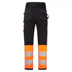   Portwest PW3 Modaflame Class 1 lángálló lengőzsebes nadrág (narancs/fekete 40/XL)
