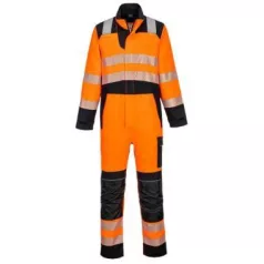 PW3 FR HVO lángálló overál,(Narancs/Fekete XL)