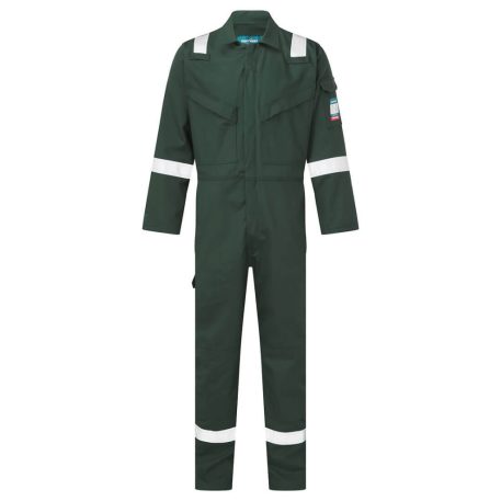 Portwest Lángálló, antisztatikus overál (Zöld, 3XL)