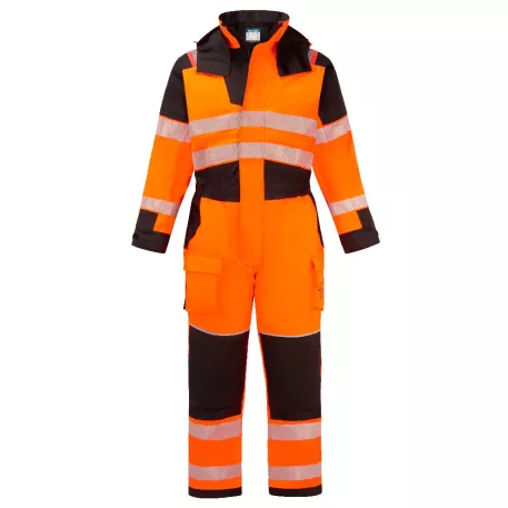 Portwest PW3 Modaflame Hi-Vis lángálló téli overál (narancs/fekete S)