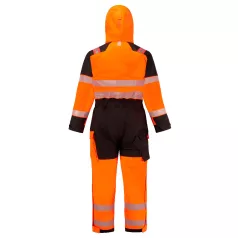   Portwest PW3 Modaflame Hi-Vis lángálló téli overál (narancs/fekete XL)