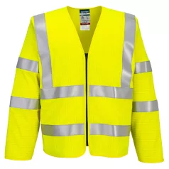   Portwest Bizflame Hi-Vis lángálló cipzáras mellény (L/XL)