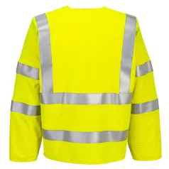   Portwest Bizflame Hi-Vis lángálló cipzáras mellény (L/XL)