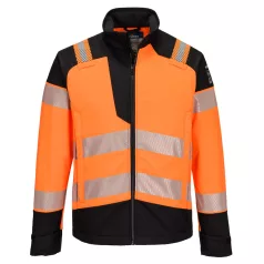   Portwest PW3 Modaflame Hi-Vis Multi-norm lángálló dzseki (narancs/fekete XL)
