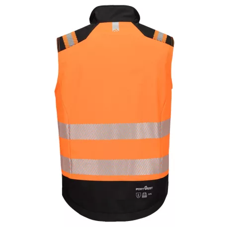 Portwest PW3 Modaflame Hi-Vis lángálló mellény (narancs/fekete XL)