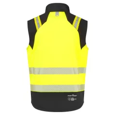   Portwest PW3 Modaflame Hi-Vis lángálló mellény (sárga/fekete XL)