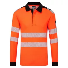  Portwest PW3 Modaflame lángálló pólóing (narancs/fekete XL)