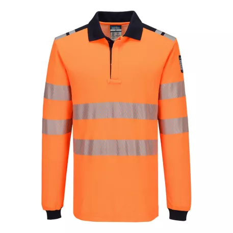 Portwest PW3 Modaflame lángálló pólóing (narancs/tengerészkék XL)