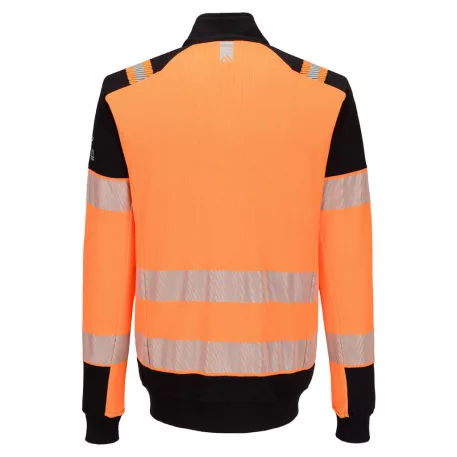 Portwest PW3 Modaflame Knit Hi-Vis lángálló cipzáras pulóver ( narancs/fekete XL)