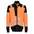 Portwest PW3 Modaflame Knit Hi-Vis lángálló cipzáras pulóver ( narancs/fekete 3XL)