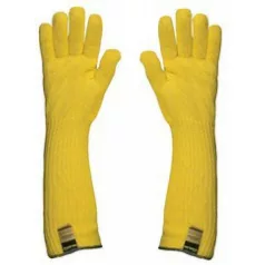   Kötött Sárga Kevlar Kesztyű, 45 cm, 350°C, Pamut Belső(10)