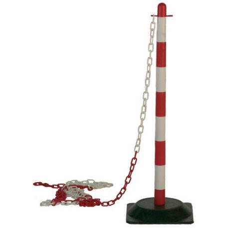 Jelzőlánc Piros/Fehér 25m