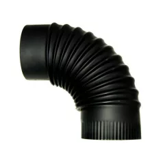 Kályhacső Fekete 130/90 Könyök