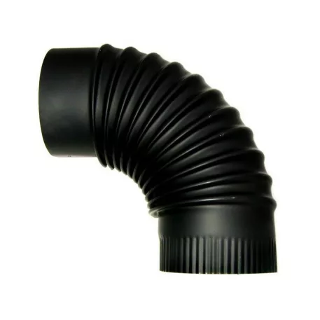 Kályhacső Fekete 120/90-es Könyök