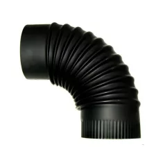 Kályhacső Fekete 150/90-es Könyök