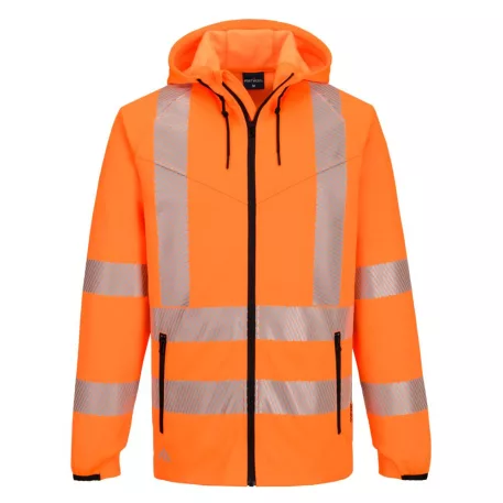 Portwest KX3 Sport Hi-Vis cipzáras pulóver (narancssárga 4XL)